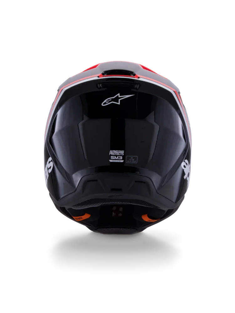 Motokrosová přilba ALPINESTARS SM3 / SM-3 / S-M3 / 8300726-1553 RADIUM černá/bílá/červená