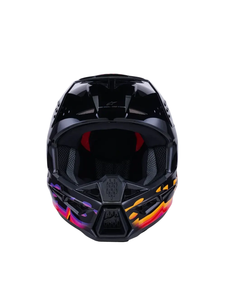 Motokrosová přilba ALPINESTARS SM3 / SM-3 / S-M3 / 8301126-1180 FORCE černá lesklá