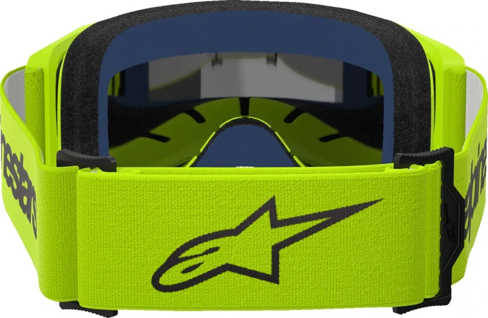 Motokrosové / enduro brýle ALPINESTARS VISION 3 WORDMARK ŽLUTÁ FLOU 5103225-5299 se zrcadlovým objektivem 
