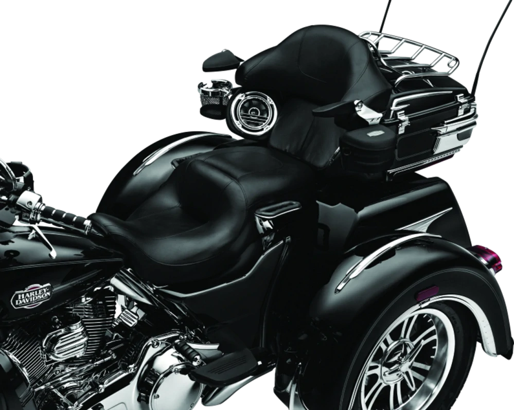 Držák na pití pro spolujezdce pro upevnění na motocykl KURYAKYN PASSENGER DRINK HOLDER pro HARLEY DAVIDSON FLH rok 2014-2025, FLT TOURING barva chromová