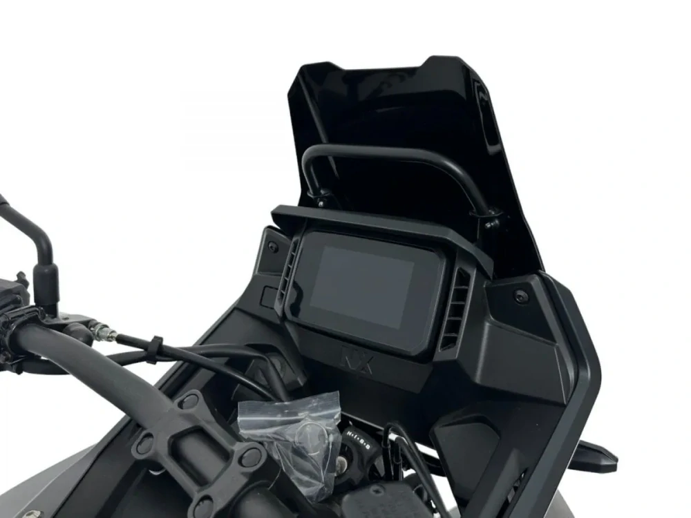 Plexi motocyklu WRS pro HONDA NX 400 rok 2024-2025 výška plexi 27 cm, barva matná černá