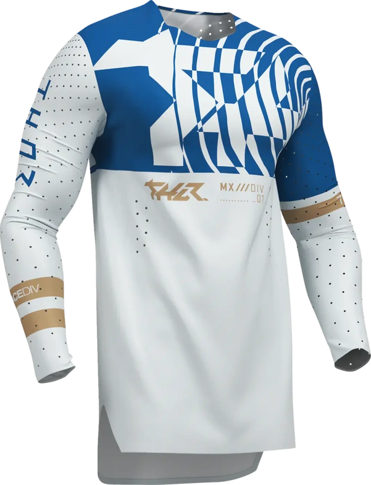 A Lehký a pružný motokrosový - enduro komplet kalhot a dresu THOR SPORTMODE THOR SPORTMODE MIND barva modrá velikost 33+L