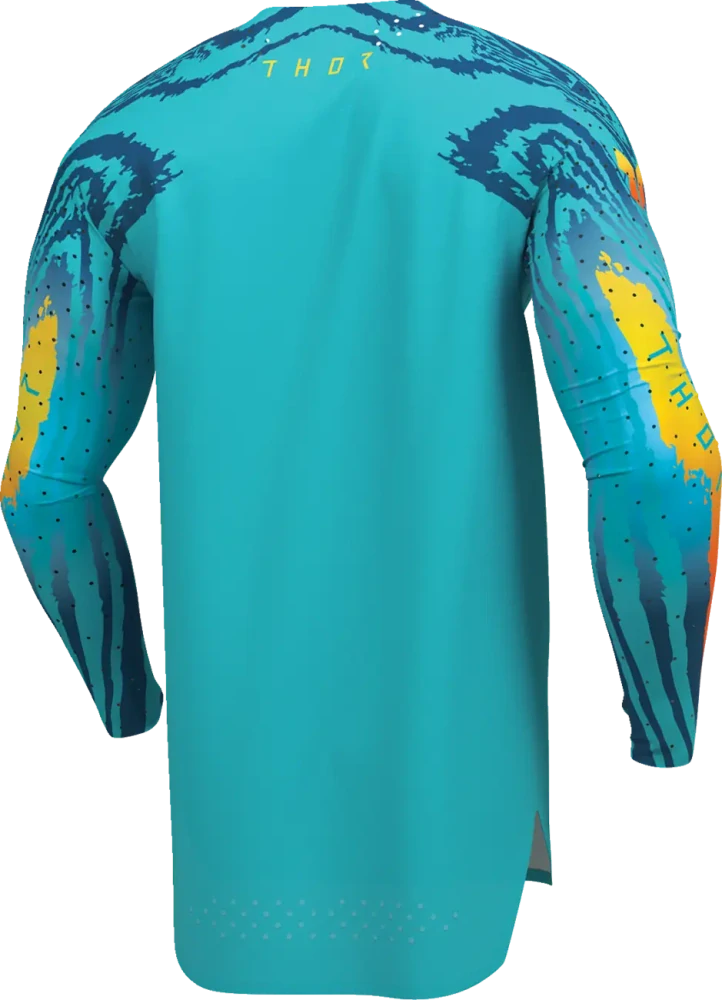Lehký a pružný motokrosový - enduro dres THOR SPORTMODE DAMASCUS barva aqua