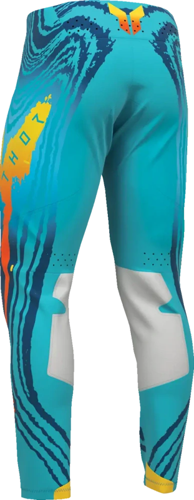 Lehké a pružné motokrosové - enduro kalhoty THOR SPORTMODE DAMASCUS barva aqua