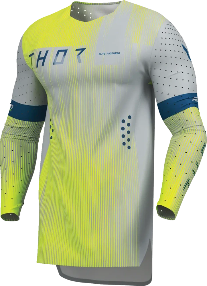 Lehký a pružný motokrosový - enduro dres THOR SPORTMODE VANISH barva šedá/deep modrá
