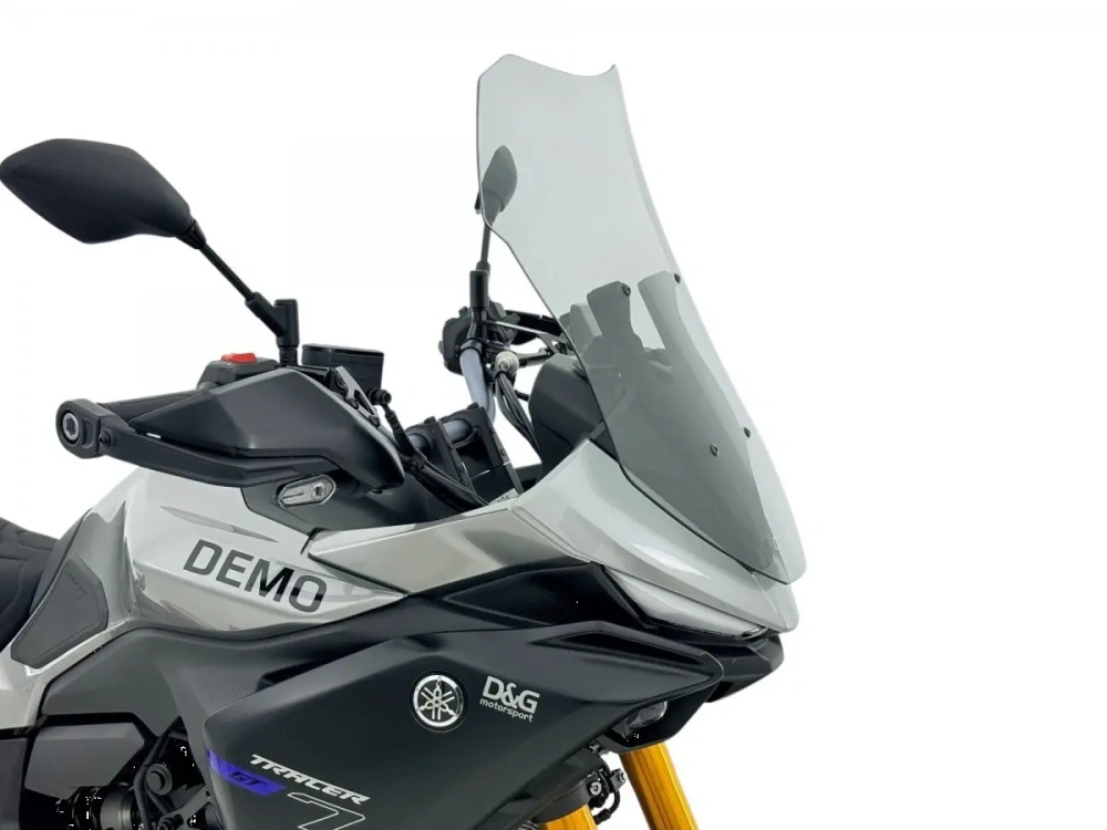 Plexi motocyklu WRS verze TOURING pro YAMAHA RACER 7 / GT rok 2025-2026 barva kouřová, výška 53,5 cm