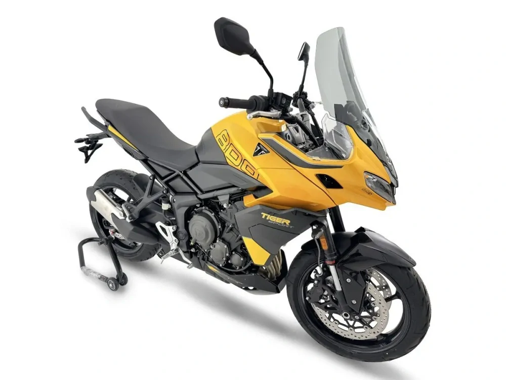 Plexi motocyklu WRS verze TOURING pro TRIUMPH TIGER SPORT 800 rok 2025-2026 barva kouřová, výška plexi 59 cm