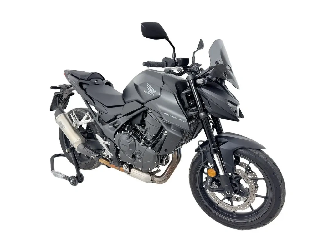 Plexi motocyklu WRS verze SPORT pro HONDA HORNET 750 rok 2025-2026 barva tmavě kouřová, bez montážní sady