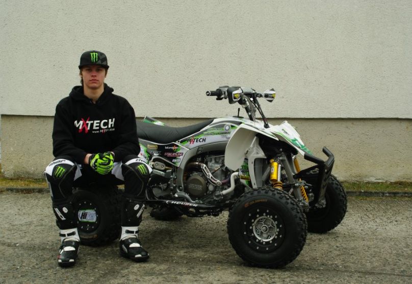 Unisex triko MXTECH s krátkým rukávem černé velikost XL 