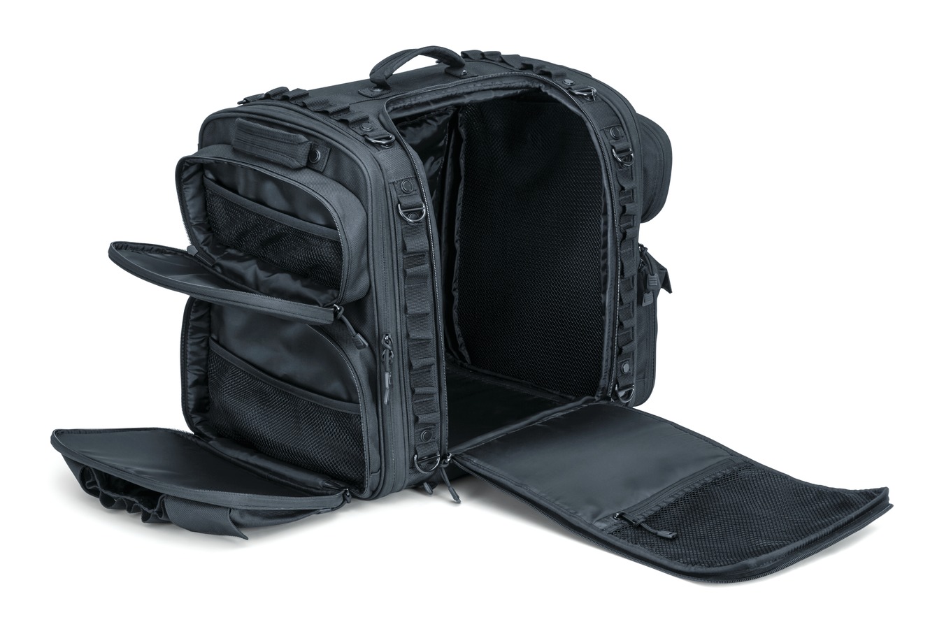 Textilní brašna na motocykl KURYAKYN BAG MOMENTUM ROAD WARRIOR černá objem 59 litrů 