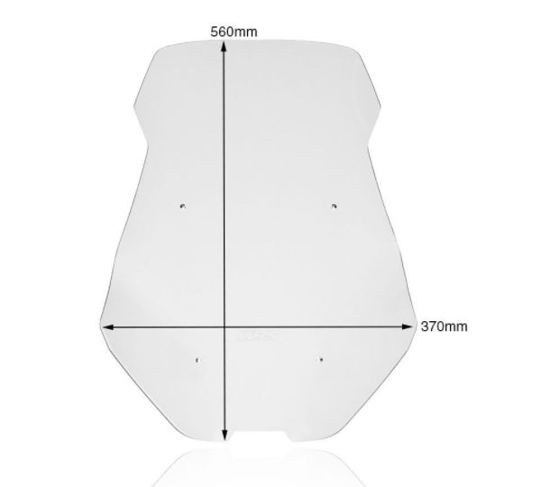 Plexi motocyklu WRS pro HONDA X-ADV 750 ABS DCT 2021, barva čirá, výška 56 cm, verze standart