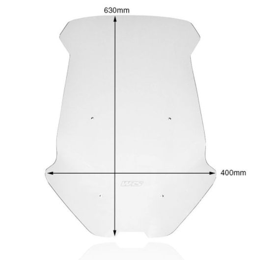 Plexi motocyklu WRS pro HONDA X-ADV 750 ABS DCT rok 2021-2023, barva kouřová, výška 63 cm, verze touring