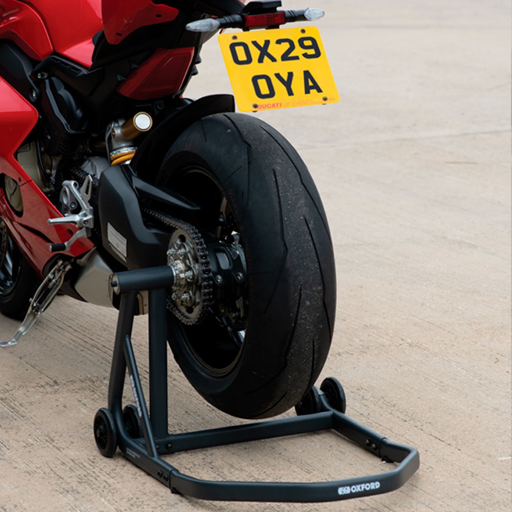 Zadní motocyklový stojan OXFORD ZERO-G barva černá