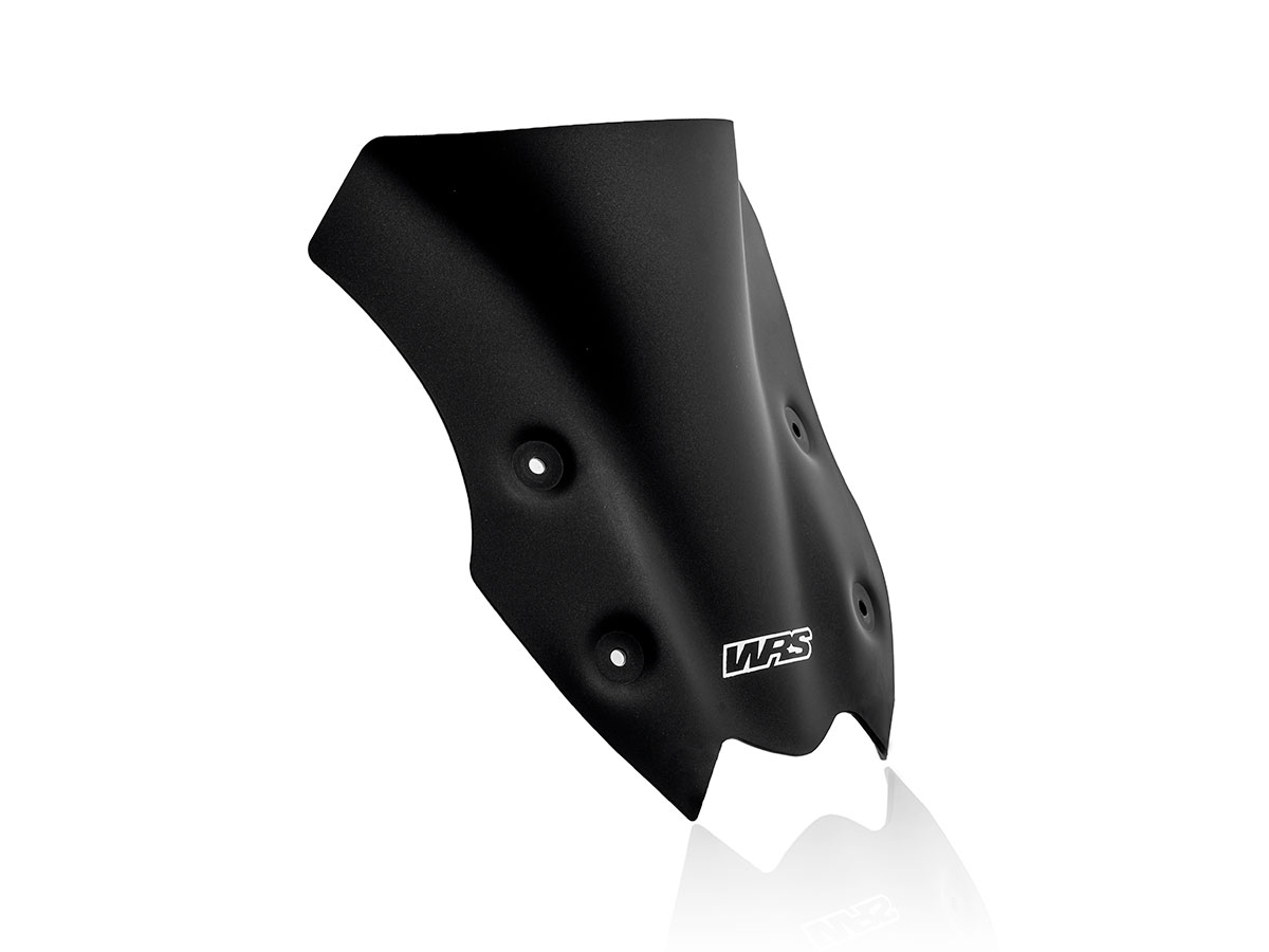 Plexi motocyklu WRS verze SPORT pro motocykly KAWASAKI Z 900 ABS rok 2020-2024, výška 23,5 cm, šíře 28 cm, barva matná černá