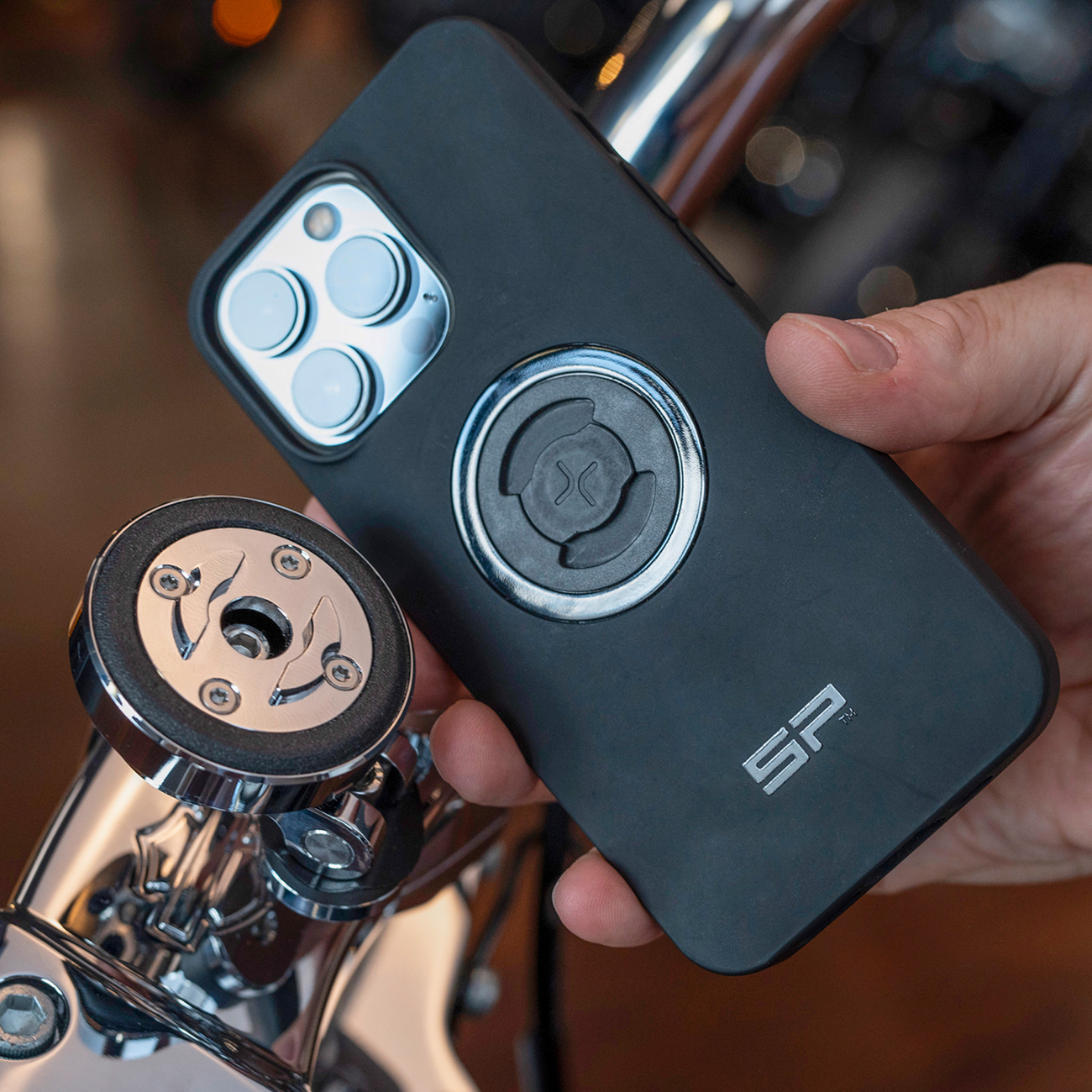 Tlumič vybrací pro pouzdra SPC+ SP CONNECT Anti Vibration Module 52830 barva chromová/černá   