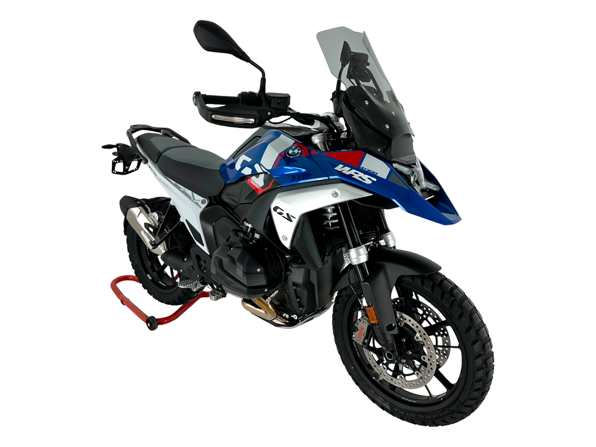 Plexi motocyklu WRS CAPONORD pro BMW R 1300 GS ABS rok 2023-2024 barva kouřová bez deflektorů 