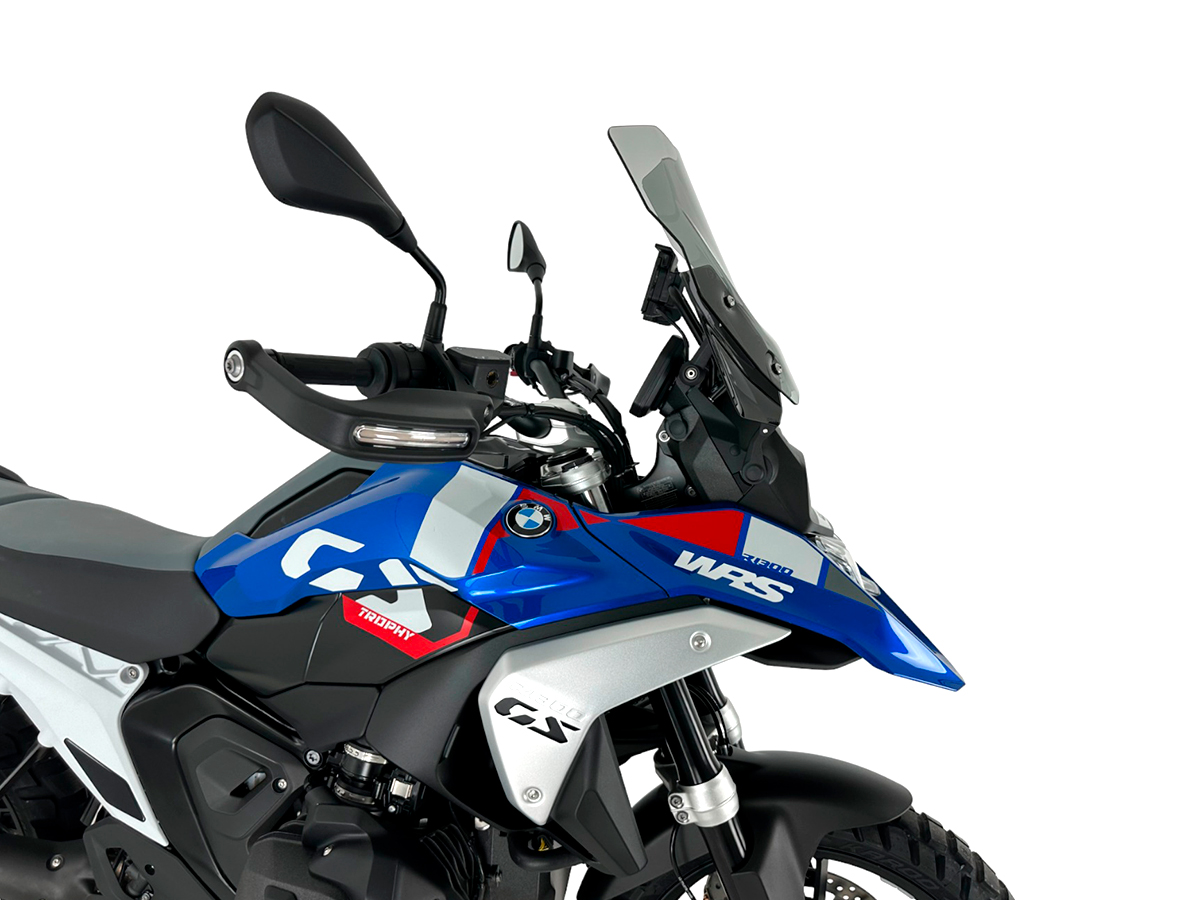 Plexi motocyklu WRS TOURING pro BMW R 1300 GS ABS rok 2023-2024 barva kouřová bez deflektorů 
