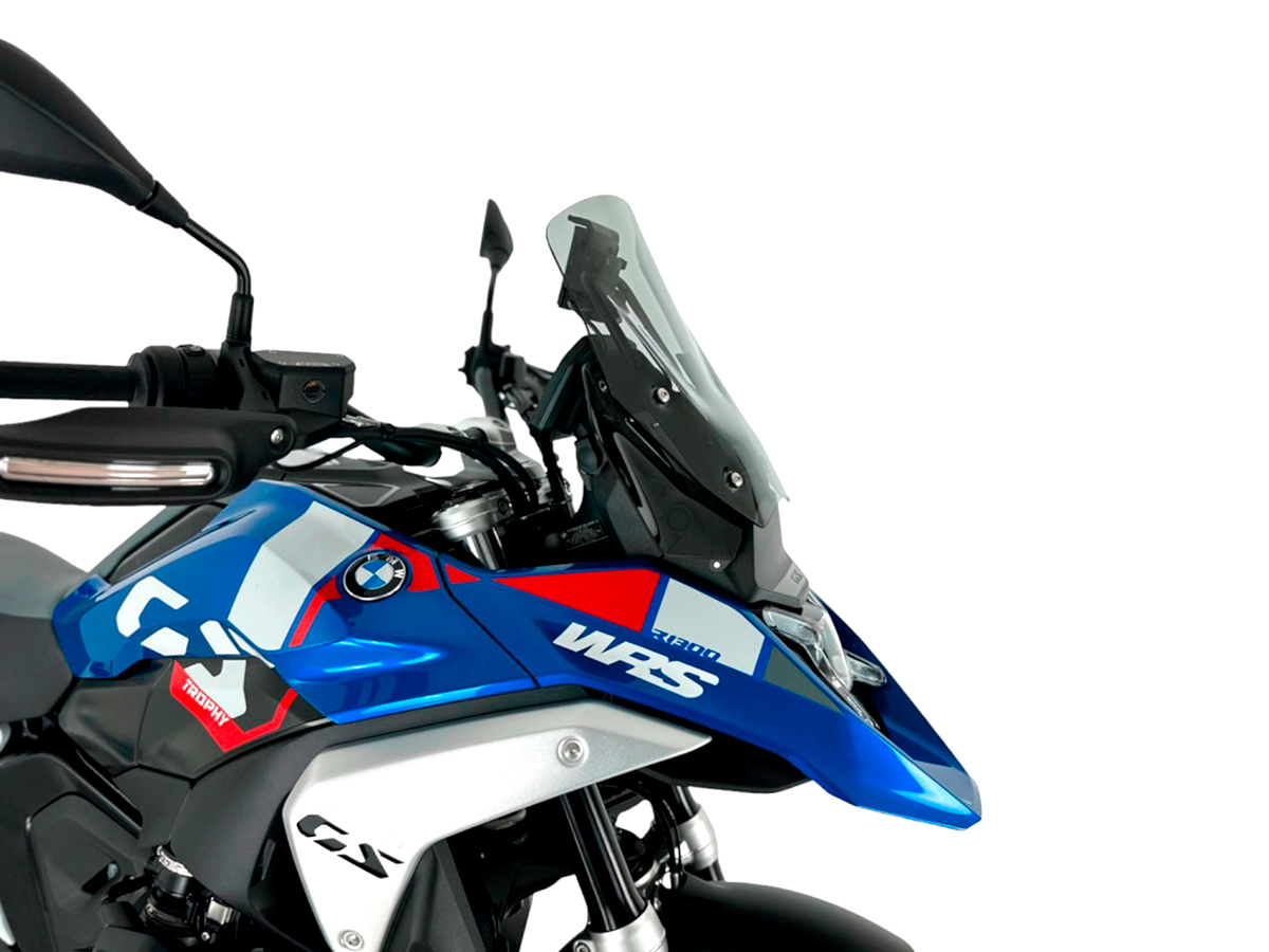 Plexi motocyklu WRS STANDARD pro BMW R 1300 GS ABS rok 2023-2024 barva kouřová bez deflektorů 