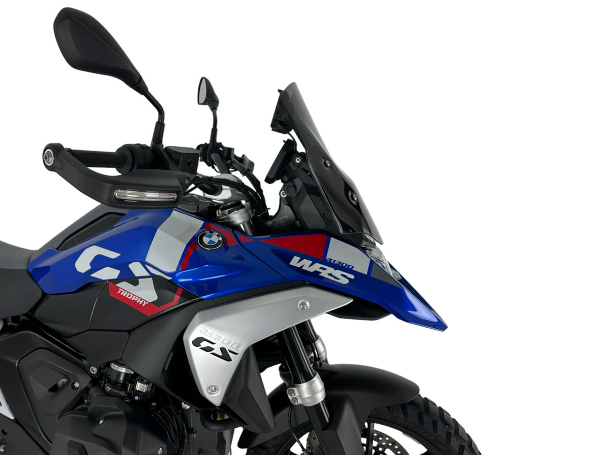 Plexi motocyklu WRS STANDARD PLUS pro BMW R 1300 GS ABS rok 2023-2024 barva tmavě kouřová