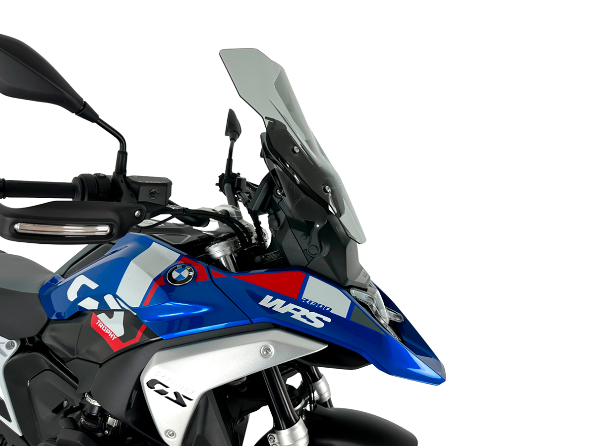 Plexi motocyklu WRS TOURING BM088F pro BMW R 1300 GS ABS rok 2023-2024 barva kouřová bez deflektorů 
