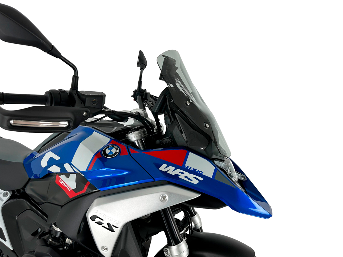 Plexi motocyklu WRS STANDARD BM089F pro BMW R 1300 GS ABS rok 2023-2024 barva kouřová bez deflektorů 