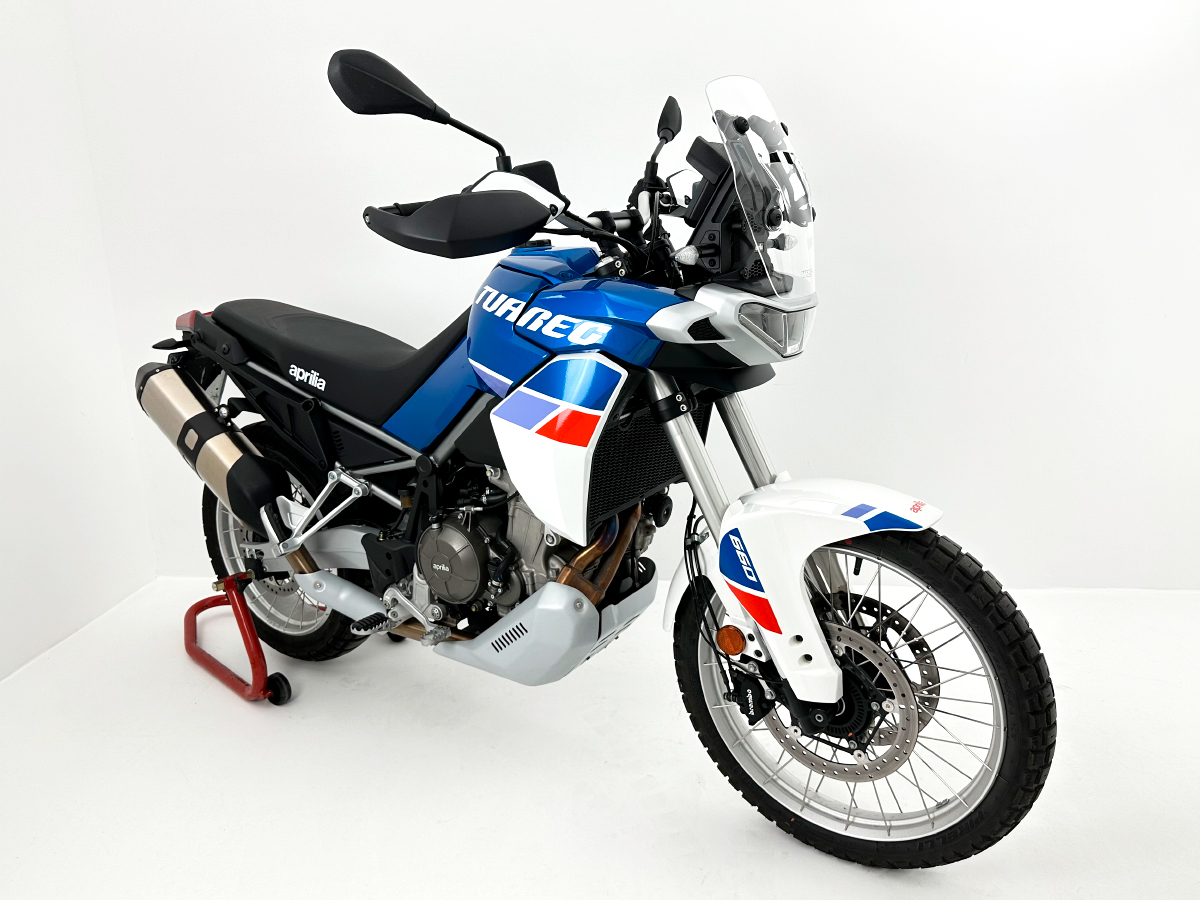a Plexi motocyklu WRS verze ENDURO pro APRILIA TUAREG 660 rok 2022-2024 barva čirá, výška plexi 38,5 cm