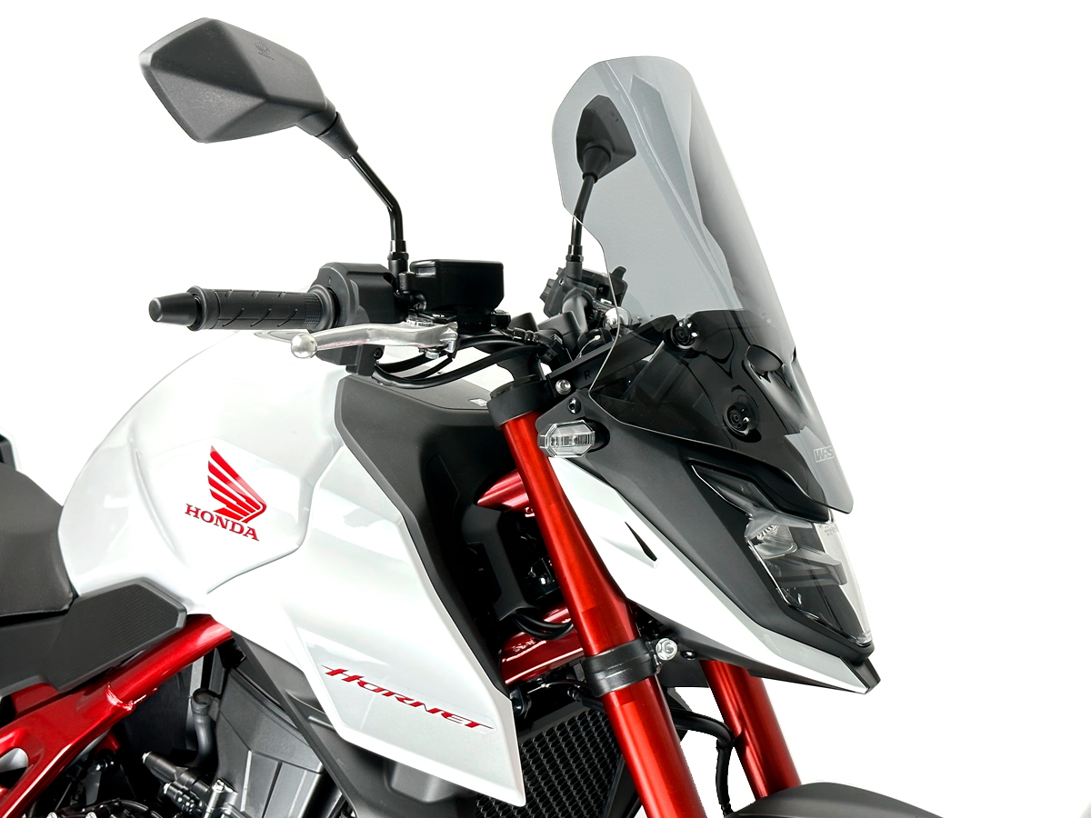 Plexi motocyklu WRS verze TOURING pro HONDA HORNET 750 ABS rok 2023-2024 barva kouřová, výška plexi 43 cm