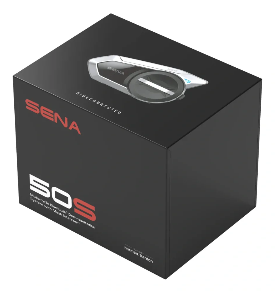 Komunikační zařízení / headset pro motorkáře SENA 50S dosah 2 km, balení jedna jednotka