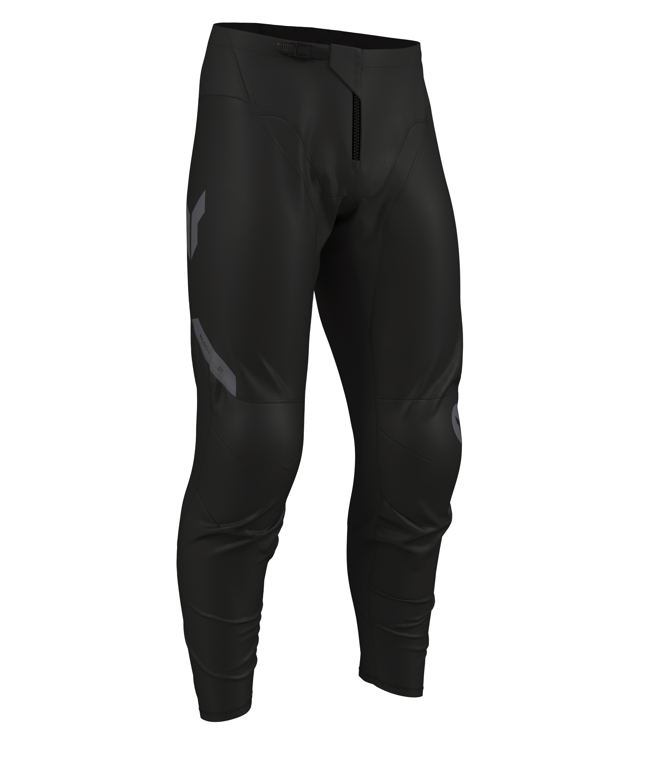 Dětský motokrosový komplet kalhot a dresu THOR RIDEMODE RACEWEAR MENACE barva černá/šedá 