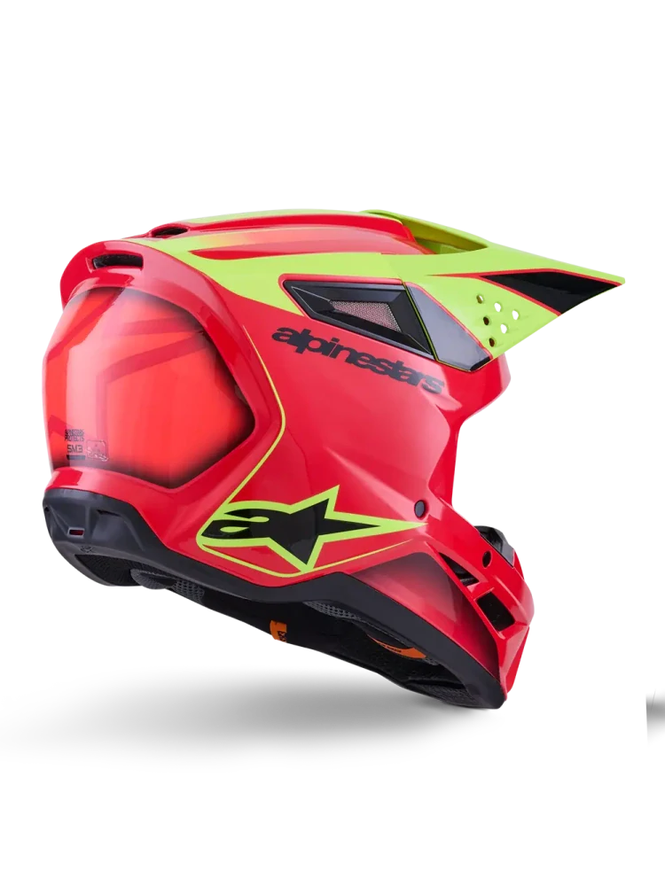Motokrosová přilba ALPINESTARS SM3 / SM-3 / S-M3 / 8300526-3051 FRAY černá/červená/žlutá