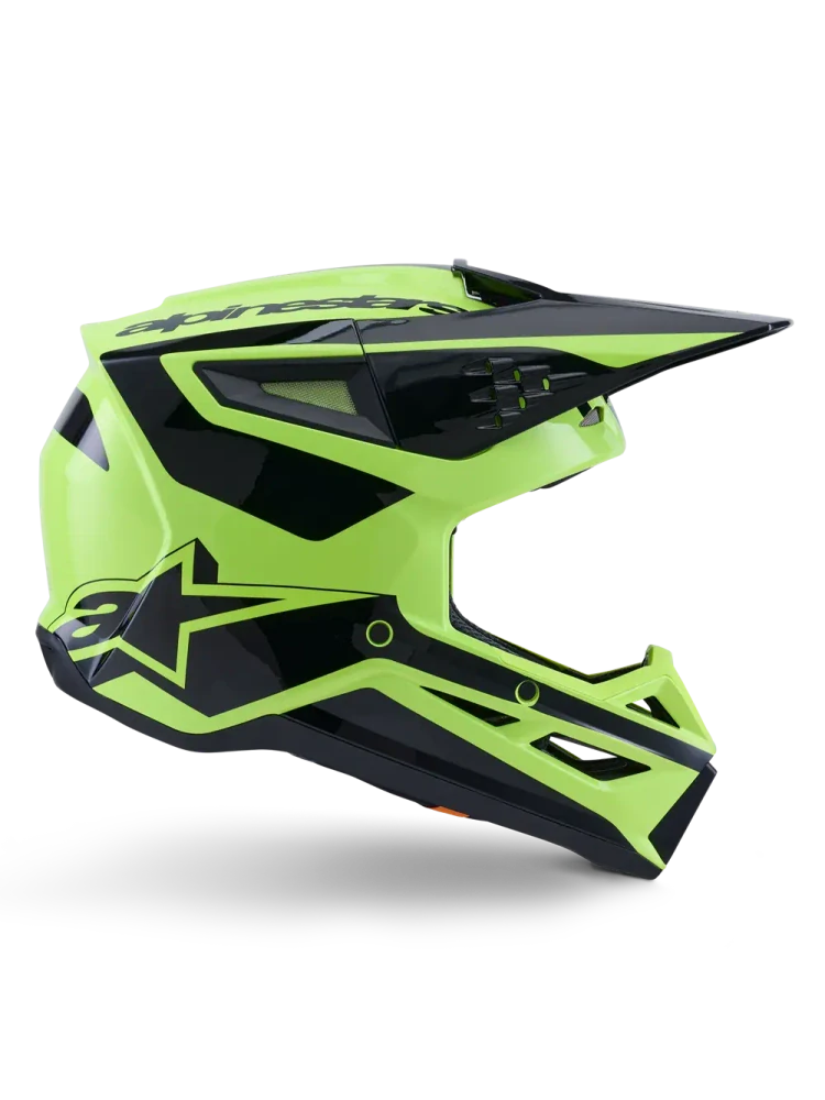 Motokrosová přilba ALPINESTARS SM3 / SM-3 / S-M3 / 8300926-5011 HEAT žlutá fluo/černá