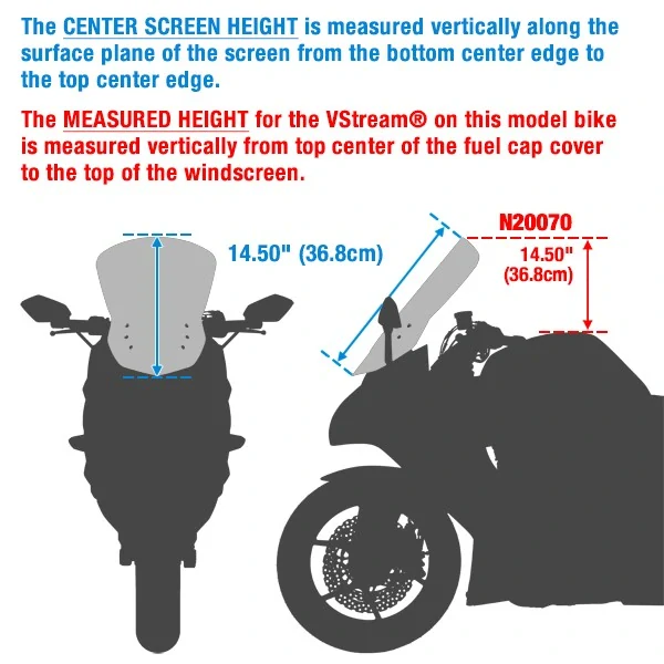 Plexi motocyklu NATIONAL CYCLE verze krátká N20070 pro HONDA CRF 1100 AFRICA TWIN STANDART barva tmavě šedá, výška plexi 36,8 cm