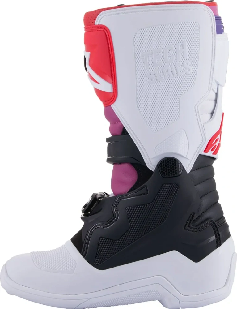 Dětské motokrosové boty / MX obuv ALPINESTARS TECH 7S RAINBOW 2015017-289 barva černá/bílá/multicolor