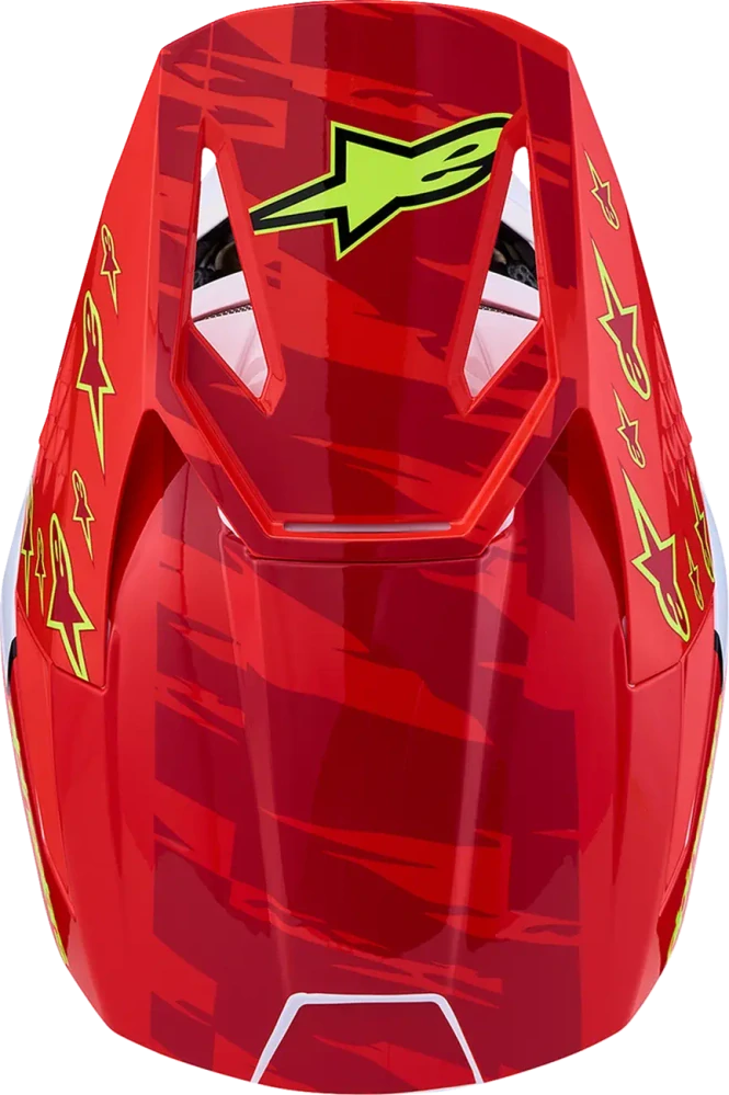 Motokrosová přilba ALPINESTARS SM3 / SM-3 / S-M3 FALCON 8300827-3206 barva červená/bílá/modrá