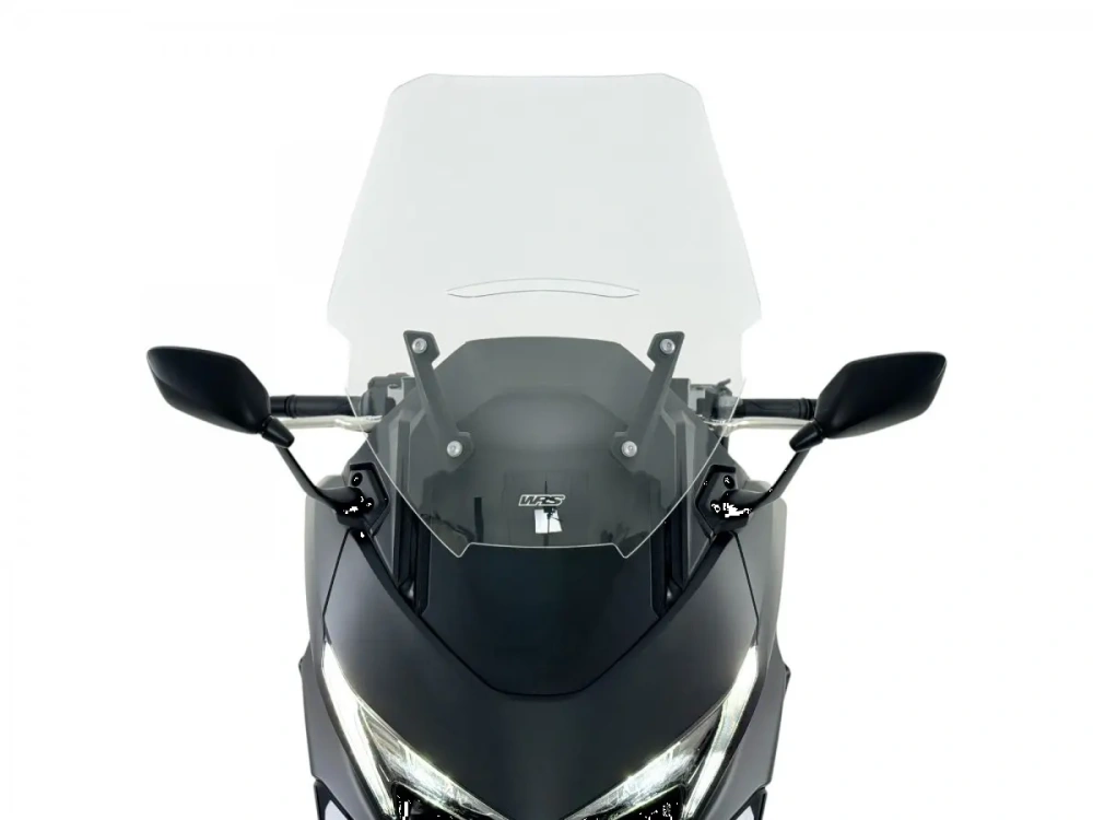 Plexi motocyklu WRS verze TOURING pro HONDA FORZA 750 rok 2025-2026 barva čirá, výška 56,3 cm o 6,5 cm vyšší než originál plexi