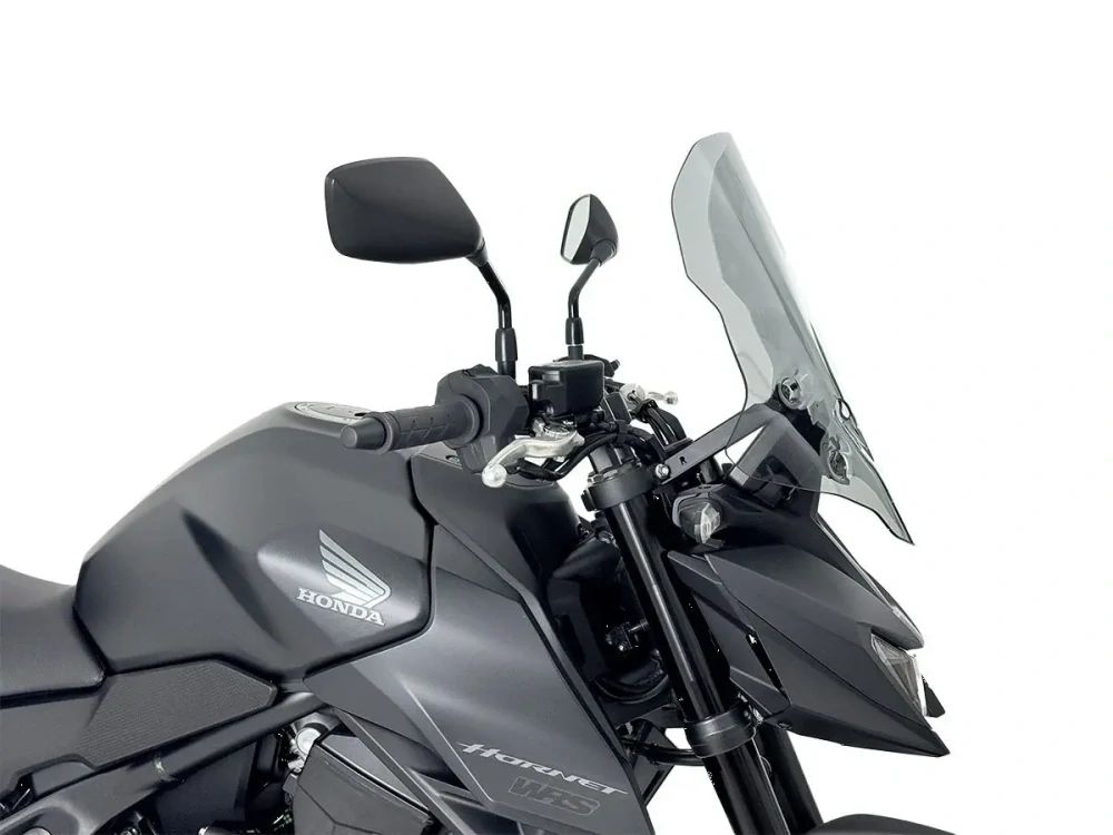 Plexi motocyklu WRS verze TOURING pro HONDA HORNET 750 rok 2025-2026 barva kouřová, výška plexi 43 cm, bez montážní sady