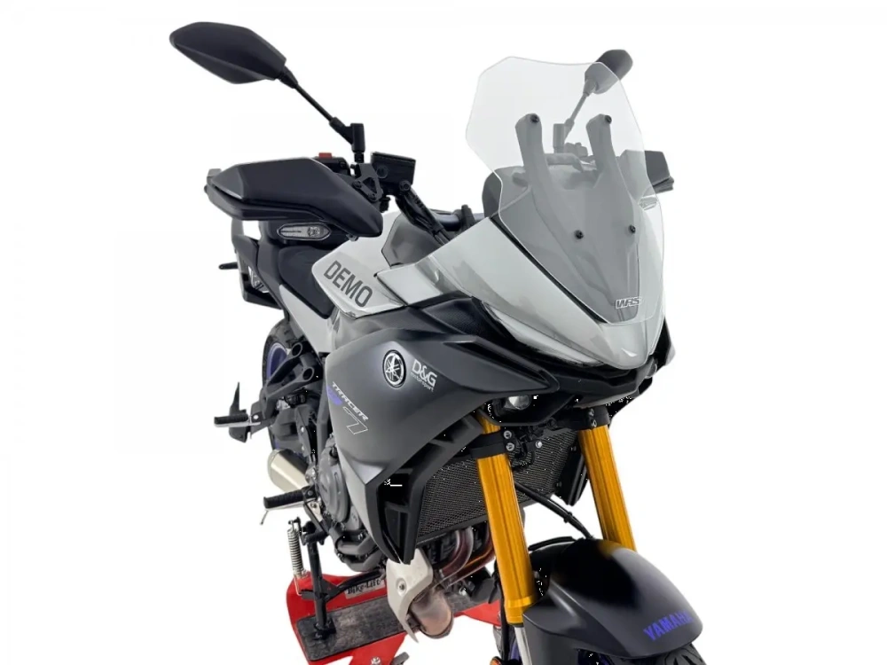 Plexi motocyklu WRS verze SPORT pro YAMAHA RACER 7 / GT rok 2025-2026 barva čirá, výška 39 cm