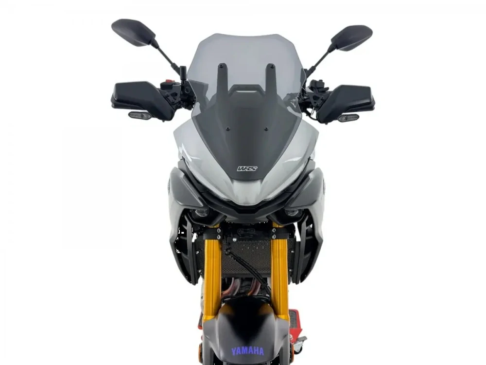 Plexi motocyklu WRS verze SPORT pro YAMAHA RACER 7 / GT rok 2025-2026 barva tmavě kouřová, výška 39 cm