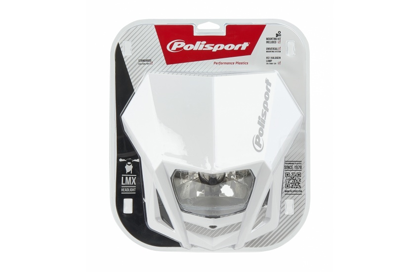 Univerzální přední maska POLISPORT LMX HEADLIGHT BLACK