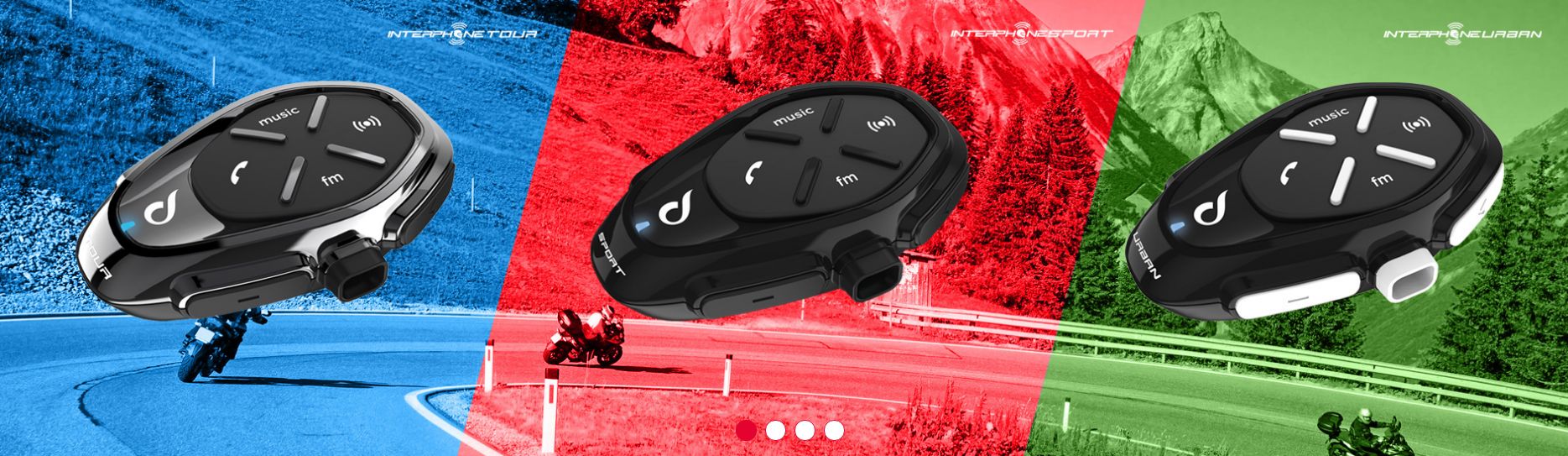 Bluetooth handsfree CellularLine Interphone TOUR Single Pack