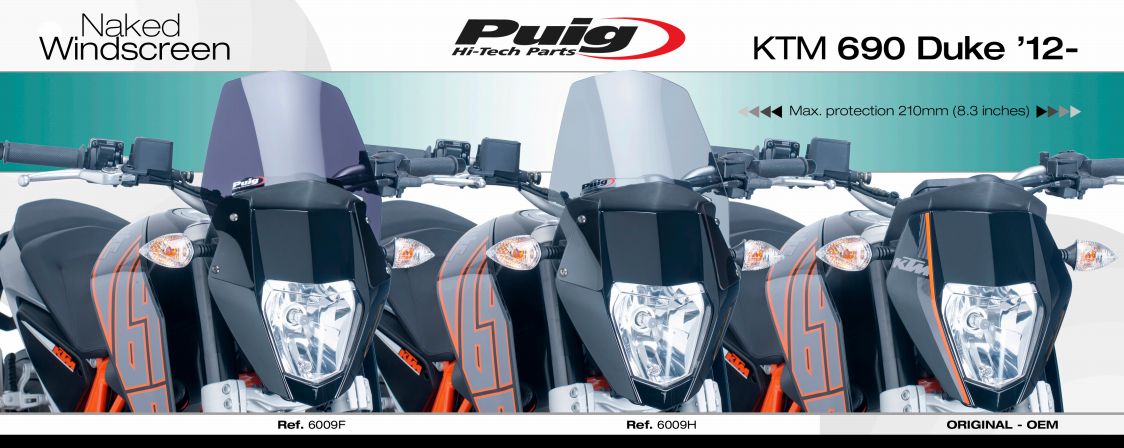 Plexi PUIG SPORT KTM 690 DUKE 2012-2015