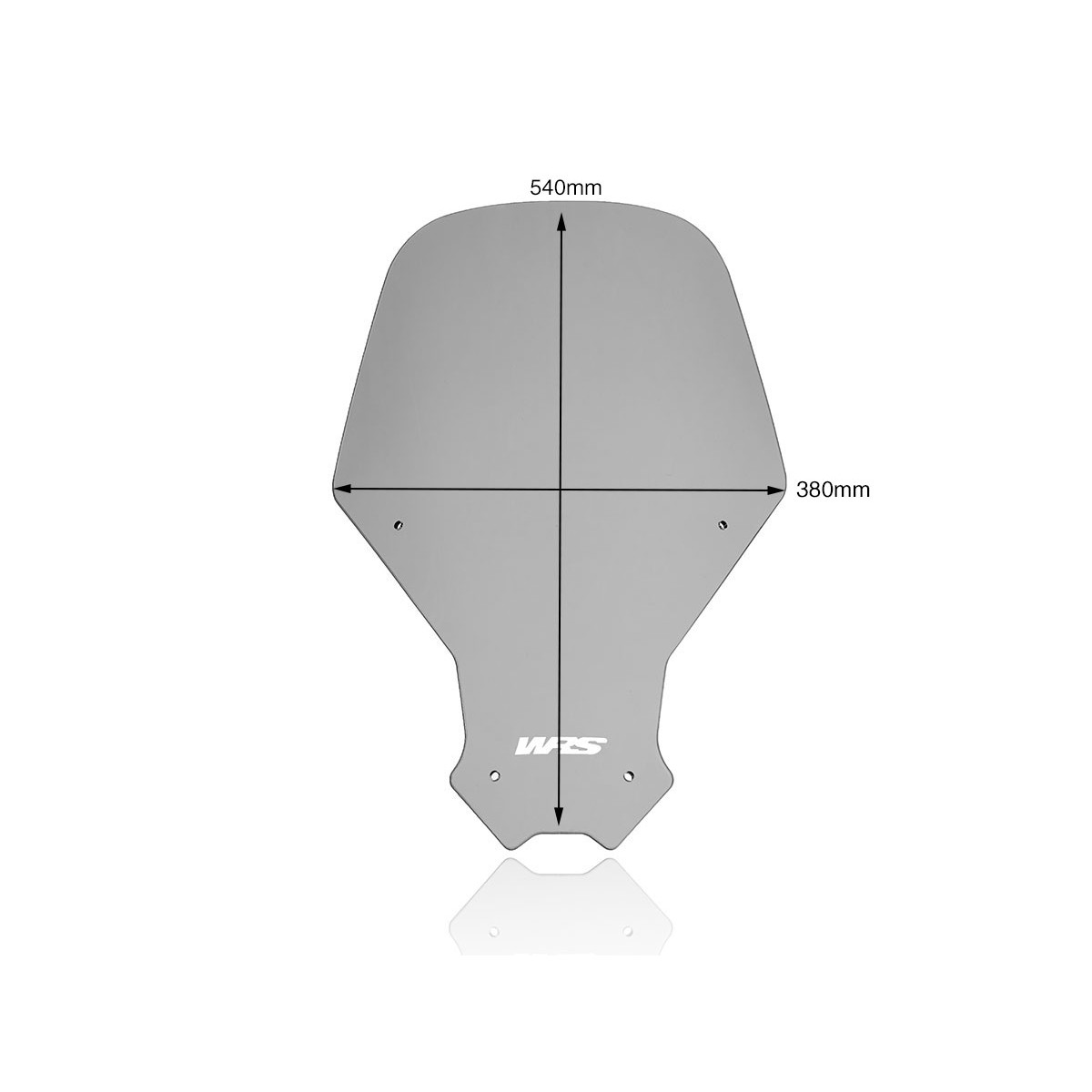 Plexi motocyklu WRS pro HONDA CRF 1100 L ABS Africa Twin 2020, barva kouřová, výška 54 cm (21-1/4")