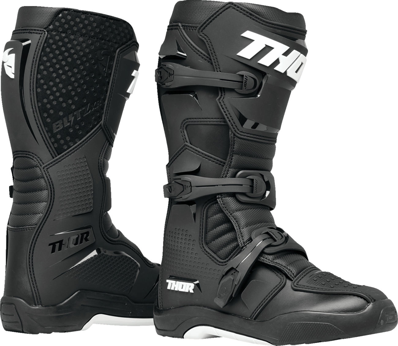 Motokrosové boty / MX boty, boty na motocross THOR BLITZ XR MX BOOTS barva černá/bílá - pár
