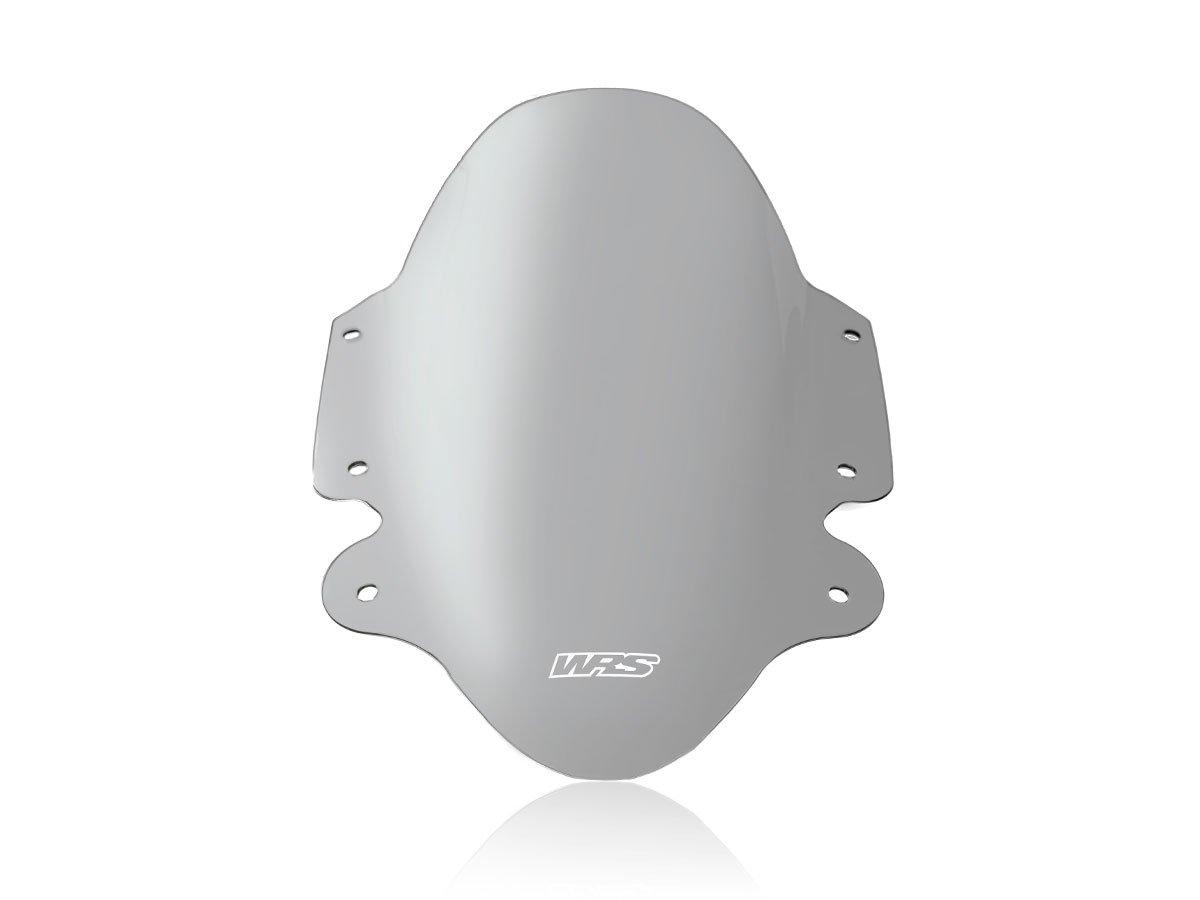 Plexi motocyklu WRS verze SPORT pro motocykly TRIUMPH SPEED TRIPLE 1200 RR ABS rok 2022-2023, výška 39 cm, šíře 26 cm, barva kouřová