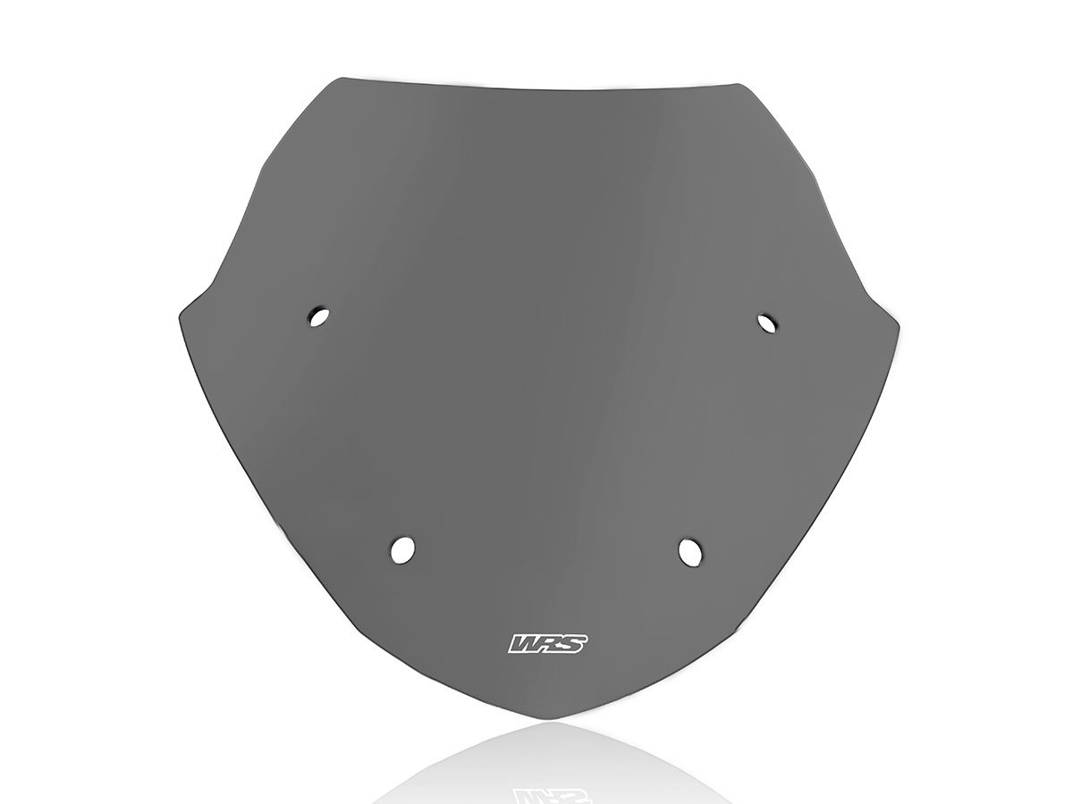 Plexi motocyklu WRS SPORT pro BMW R 1250 RT ABS rok 2021-2023, výška 52 cm až 59 cm, šířka 60 cm, barva tmavě kouřová