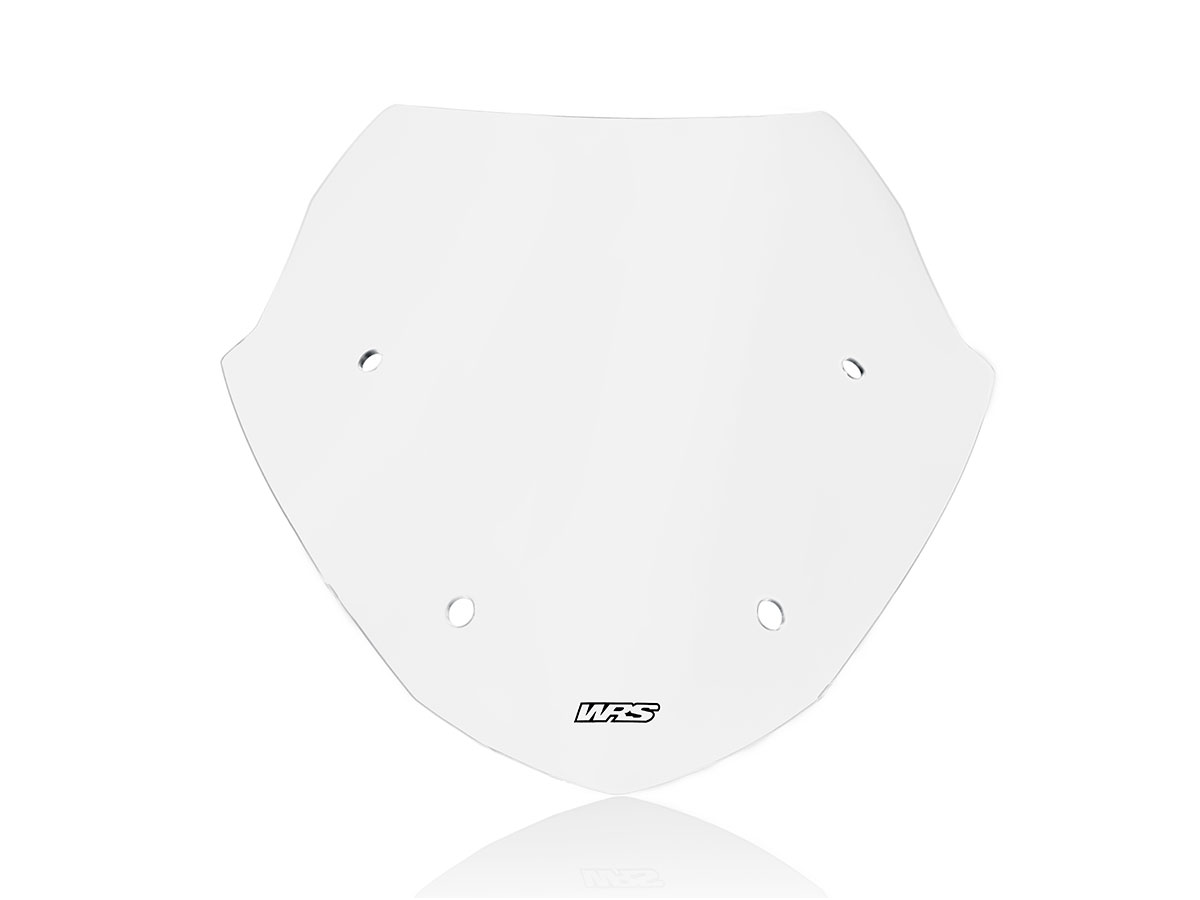 Plexi motocyklu WRS SPORT pro BMW R 1250 RT ABS rok 2021-2023, výška 52 cm až 59 cm, šířka 60 cm, barva čirá