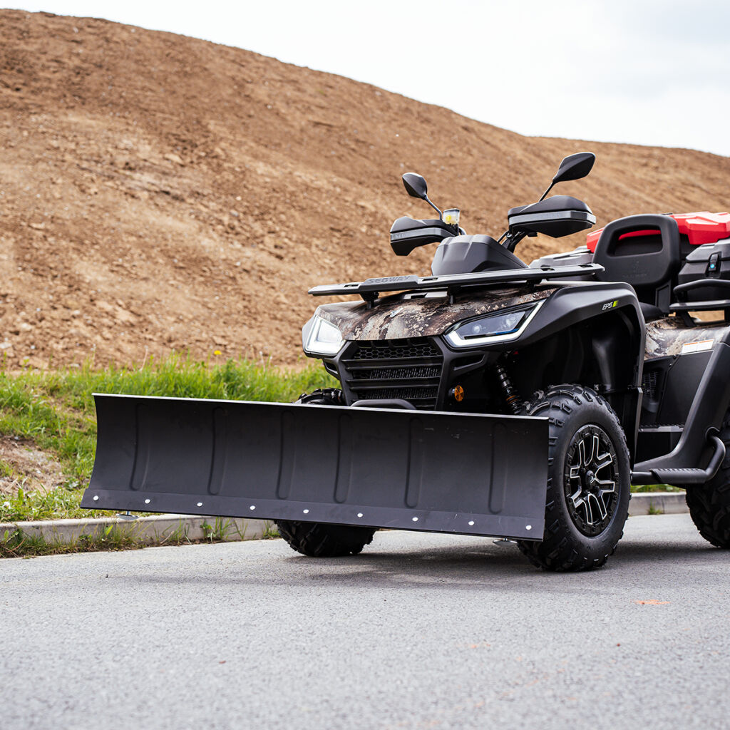 Kovová radlice pro ATV/UTV SHARK SNOW PLOW 59" STEEL ČERNÁ (150 CM) s rychloupínacím adaptérem