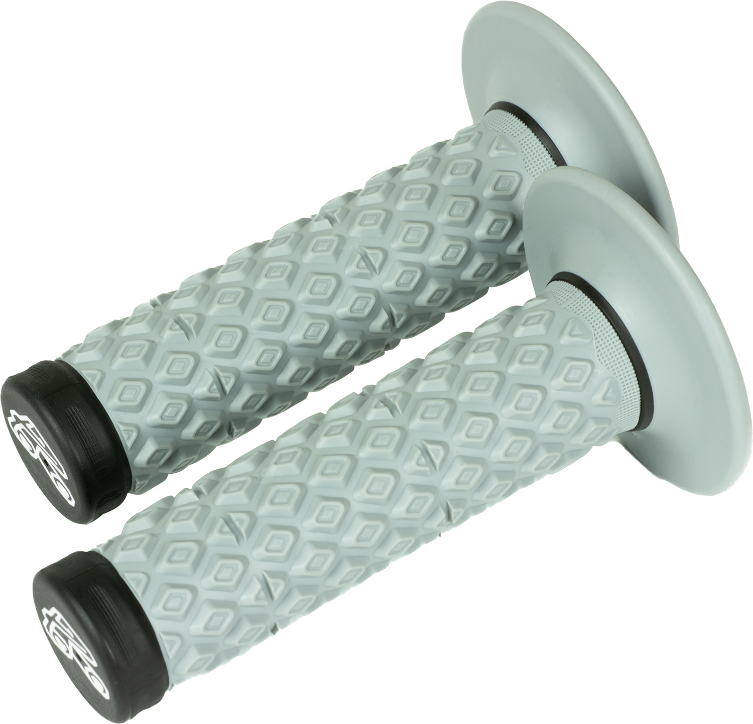 Motokrosové rukojeti - gripy RENTHAL DUAL COMFORT SOFT/FIRM G202 ŠEDÁ/ČERNÁ