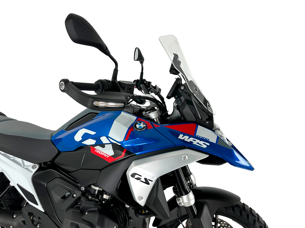 Plexi motocyklu WRS CAPONORD pro BMW R 1300 GS ABS rok 2023-2024 barva čirá bez deflektorů