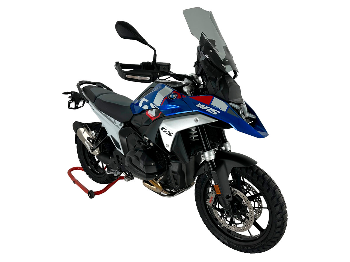 Plexi motocyklu WRS CAPONORD pro BMW R 1300 GS ABS rok 2023-2024 barva kouřová bez deflektorů 